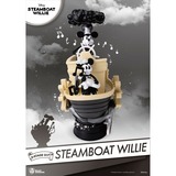  Disney: 90th Mickey Anniversary - Steamboat Willie PVC Diorama decoratie Zwart/wit