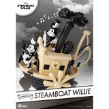  Disney: 90th Mickey Anniversary - Steamboat Willie PVC Diorama decoratie Zwart/wit