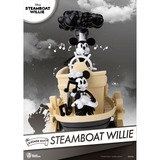  Disney: 90th Mickey Anniversary - Steamboat Willie PVC Diorama decoratie Zwart/wit