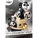  Disney: 90th Mickey Anniversary - Steamboat Willie PVC Diorama decoratie Zwart/wit