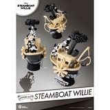  Disney: 90th Mickey Anniversary - Steamboat Willie PVC Diorama decoratie Zwart/wit