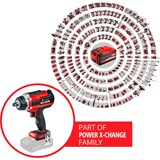 EINHELL Accu Slagschroefmachine IMPAXXO 18/400 slagmoersleutel Rood/zwart, Accu en lader niet inbegrepen