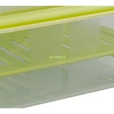 Emsa Emsa CLIP & GO Sandwichbox XL lunchbox Transparant/groen, 1,3 l, met roosterinzet voor 2e niveau