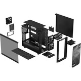 Fractal Design Meshify 2 Lite Black TG Light Tint Tower-behuizing Zwart | Window-Kit