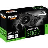 INNO3D GeForce RTX 5060 TWIN X2 8GB grafische kaart DLSS 4, 3x DisplayPort, 1x HDMI 2.1