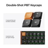 Keychron K3 Max SE QMK Wireless Custom Mechanical Keyboard, toetsenbord Zwart/houtkleur, US lay-out, Keychron Milk POM Brown, 75%, RGB, Hot swap, 2.4 GHz / Bluetooth 5.3 / USB-C