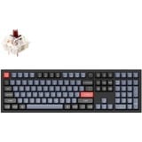 Keychron Q6-M3, toetsenbord Zwart, US lay-out, Gateron G Pro Brown, RGB leds, Double-shot PBT, hot swap, Knob