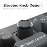 Keychron V3 Ultra 8K Wireless Custom Mechanical Keyboard Zwart, US lay-out (QWERTY), Keychron Silk POM Red, 80% (TKL)	, RGB, Hot swap, 2.4 GHz | Bluetooth 5.3 | USB-C