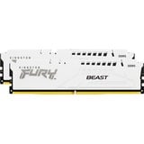 Kingston FURY 32 GB DDR5-6000 (2x 16 GB) Kit werkgeheugen Wit, KF560C30BWK2-32, Fury Beast, XMP