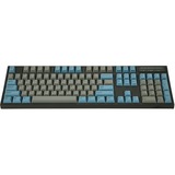 Leopold FC900RBTC/EGBPD, gaming toetsenbord Grijs/blauw, US lay-out, Cherry MX Blue, Fullsize, PBT Double Shot, Bluetooth 5.1