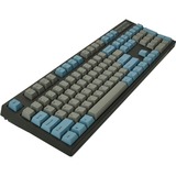 Leopold FC900RBTC/EGBPD, gaming toetsenbord Grijs/blauw, US lay-out, Cherry MX Blue, Fullsize, PBT Double Shot, Bluetooth 5.1