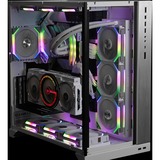 Lian Li UNI FAN SL120 Triple Pack case fan Wit, RGB leds, 4-pins PWM fan-connector