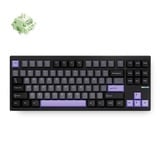 MCHOSE GX87 Max: Black Anodic Oxidation Matcha Latte V2 Aluminum Custom Mechanical, toetsenbord Zwart/paars, Huano Matcha Latte V2, 80% TKL, RGB, Hot swap, Double-Shot PBT, draadloos / Bluetooth / USB-C