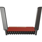 MikroTik L009UiGS-2HaxD-IN router Donkerrood, Qualcomm IPQ-5018 CPU, PoE, SFP, WiFi 6