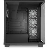 Sharkoon ELITE SHARK CA500 midi tower behuizing Zwart | 2x USB-A | 1x USB-C | RGB | Tempered Glass