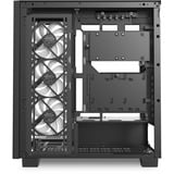 Sharkoon ELITE SHARK CA500 midi tower behuizing Zwart | 2x USB-A | 1x USB-C | RGB | Tempered Glass