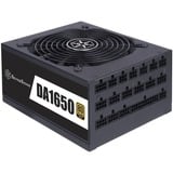 SilverStone SST-DA1650-G, modulaire 1650 watt voeding  Zwart, 12x PCIe