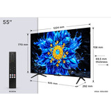 TCL 55QLED810 4K Ultra HD Smart TV 55" Ultra HD QLED Zwart, 4x HDMI, USB-A, LAN, WiFi, BlueTooth