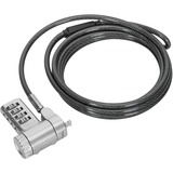 Targus DEFCON Ultimate Universal Serialised Combination Cable Lock with Slimline Adaptable Lock Head diefstalbeveiliging 