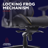 Trust GXT 721BM Ruya Pro Batman Gaming Stoel  Zwart/geel