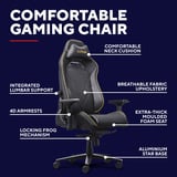 Trust GXT 721BM Ruya Pro Premium comfortabele gamingstoel Zwart/geel