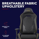 Trust GXT 721BM Ruya Pro Premium comfortabele gamingstoel Zwart/geel