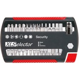 Wiha Bitset XLSelector Security Standard 25 mm Zwart/rood, 32-delig