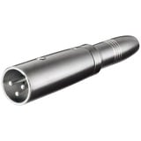 goobay XLR-connector 3-polig stekker Zilver