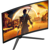 AOC C32G42ZE 31" curved gaming monitor Zwart/rood, HDMI, DisplayPort, 260 Hz OC