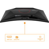 AOC C32G42ZE 31" curved gaming monitor Zwart/rood, HDMI, DisplayPort, 260 Hz OC