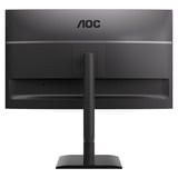 AOC U27E4CV 27" 4K Ultra HD monitor Zwart, 1x DisplayPort, 2x HDMI, 1x USB-C, 4x USB-A, 1x RJ-45