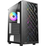 AZZA Spectra 280B midi tower behuizing Zwart | 3x USB-A | Window
