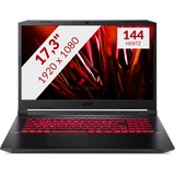 Acer Nitro 5 AN517-54-78WW (NH.QF6EH.002) 17.3" gaming laptop Zwart | 512 GB SDD | RTX 3050 Ti | BT | WiFi 6 | Win 11