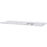 Apple Magic Keyboard met numeriek toetsenblok, toetsenbord Zilver/wit, EU lay-out (QWERTY), Scissor, Bluetooth