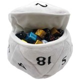 Asmodee D20 Plush Dice Bag opberger Wit