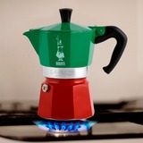 Bialetti Moka Express Tricolore 5322 espressomachine Groen/rood, 3-kops