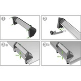 Brennenstuhl Alu-Office-Line stekkerdoos met USB-laadfunctie 4-voudig schakel stekkerdoos 