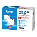 FRITZ! Mesh Wi-Fi Set 1700 duopack Edition International repeater Wit, 2 stuks, Wi-Fi 7, 3600 Mbit/s