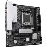 GIGABYTE B650M GAMING WIFI6E socket AM5 moederbord Zwart/zilver, RAID, Wi-Fi 6E, BT, 2,5Gb-LAN, Sound, µATX