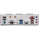 GIGABYTE B650M GAMING WIFI6E socket AM5 moederbord Zwart/zilver, RAID, Wi-Fi 6E, BT, 2,5Gb-LAN, Sound, µATX