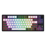 Hator Skyfall Pro Wireless RGB mechanisch gaming toetsenbord Zwart, US lay-out (QWERTY), HATOR Aurum Vanilla Silent, 80% (TKL)	, RGB, Double-shot PBT, Hot-swap, 2.4GHz | Bluetooth | USB-C