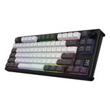 Hator Skyfall Pro Wireless, gaming toetsenbord Zwart, US lay-out, HATOR Aurum Vanilla Silent, 80% (TKL), RGB, Double-shot PBT, Hot-swap, 2.4GHz / Bluetooth / USB-C