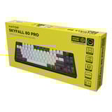 Hator Skyfall Pro Wireless, gaming toetsenbord Zwart, US lay-out, HATOR Aurum Vanilla Silent, 80% (TKL), RGB, Double-shot PBT, Hot-swap, 2.4GHz / Bluetooth / USB-C