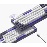 Iqunix F97 Lavandin Wireless Mechanical Keyboard Lavendel, US lay-out (QWERTY), IQUNIX Moonstone, 96%, RGB leds, Hot-swappable, PBT, 2.4GHz | Bluetooth 5.1 | USB-C