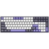 Iqunix F97 Lavandin Wireless Mechanical Keyboard, gaming toetsenbord Lavendel, US lay-out, IQUNIX Moonstone, RGB leds, 96%, Hot-swappable, PBT, 2.4GHz | Bluetooth 5.1 | USB-C