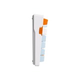 MCHOSE G98 Pro Orange Blue Snow Tiger Wireless Tri-Mode Custom Mechanical RGB gaming toetsenbord Blauw, US lay-out (QWERTY), TTC Snow Tiger, 98%, RGB, Hot swap, Double-Shot PBT, draadloos / Bluetooth / USB-C