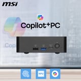 MSI Cubi NUC AI+ 3MG-003EU pc-systeem Zwart | Core Ultra 7 355 | Intel Graphics | 16 GB | 1 TB SSD