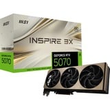 MSI GeForce RTX 5070 12G INSPIRE 3X OC grafische kaart 3x DisplayPort, 1x HDMI