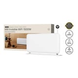 Mill Steel Wi-Fi paneelverwarming PA2000WIFI4A met voet Wit, 2000 Watt, tot 28 m², Zigbee 3.0, Mill-app