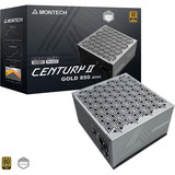Montech Century II modulaire 850 watt voeding  Zilver, 1x 12V-2x6, 4x PCIe, 4x PCIe, 1x 12V-2x6, Kabelmanagement